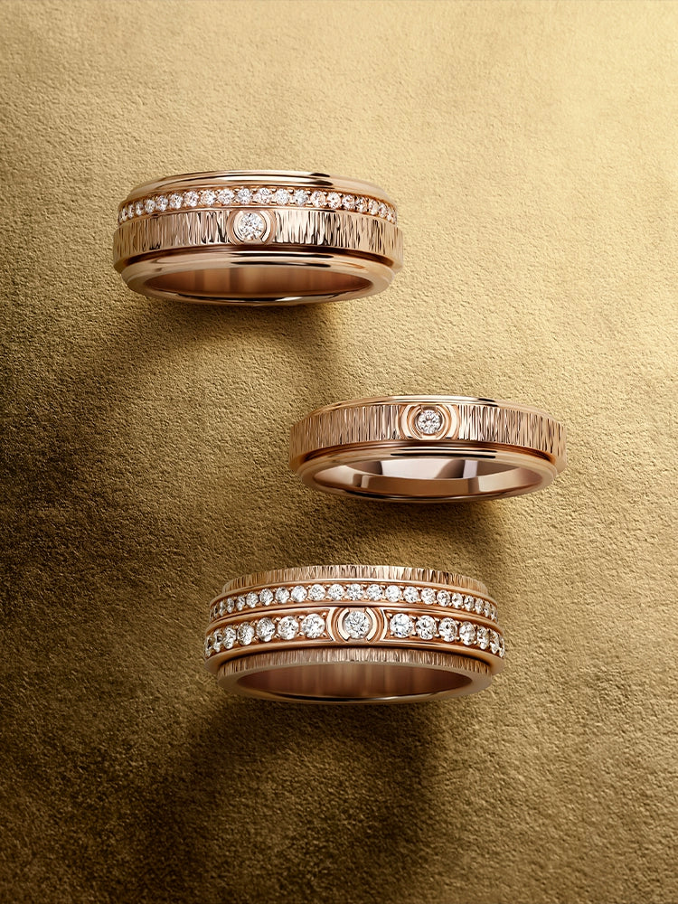 Tonglin Classic 18K Gold Rotatable Men's Ring Stylish Rotating Design, Minimalist and Elegant