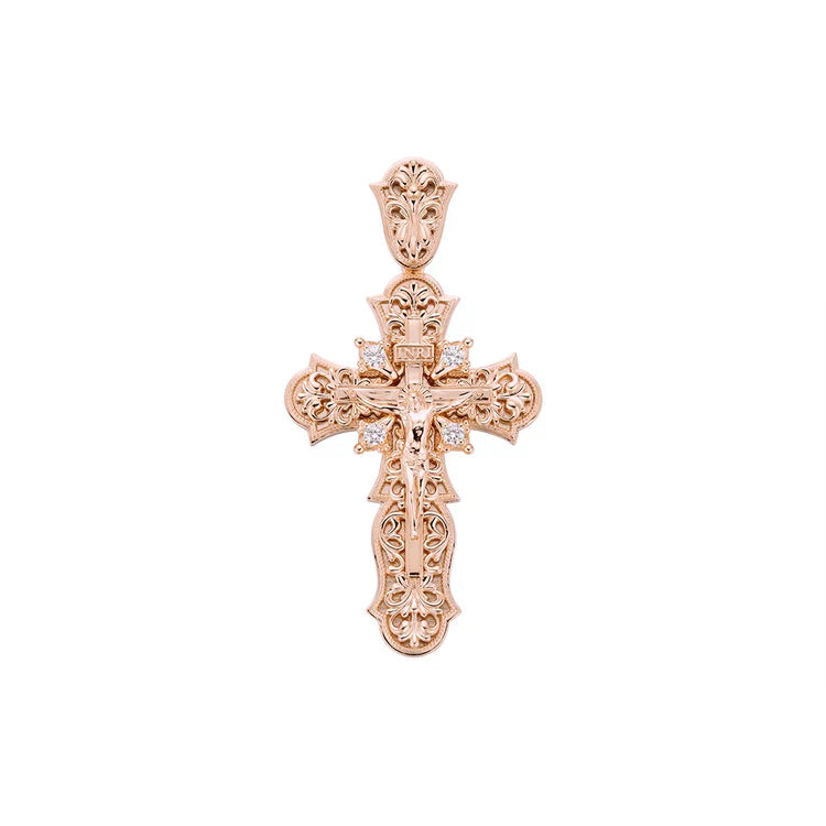 Tonglin Vintage Cross Pendant Necklace  Men's Gold Jewelry - Wholesale Pendant
